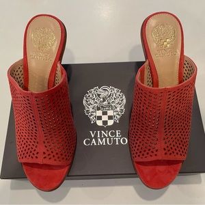 Vince Camuto King Crab True Suede Mules